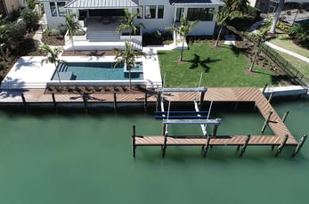 Full-service marine construction with electrical expertise. dock and boat lift on Florida gulf coat
