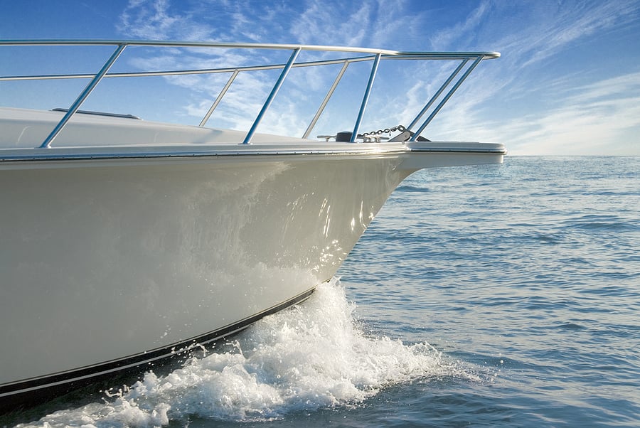 power boat on florida water