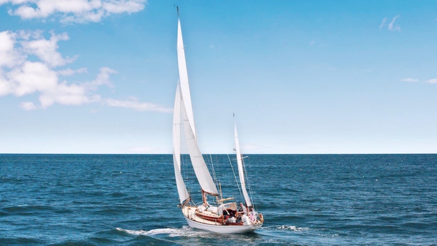 sailboat on blue waters